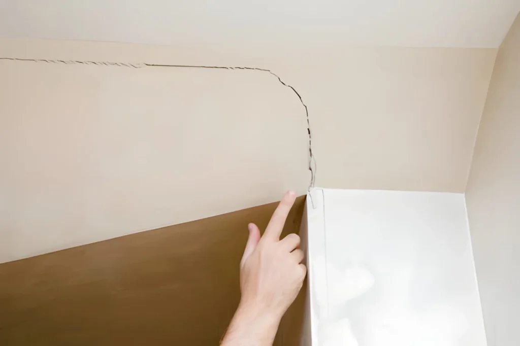 Plafon Gypsum Retak